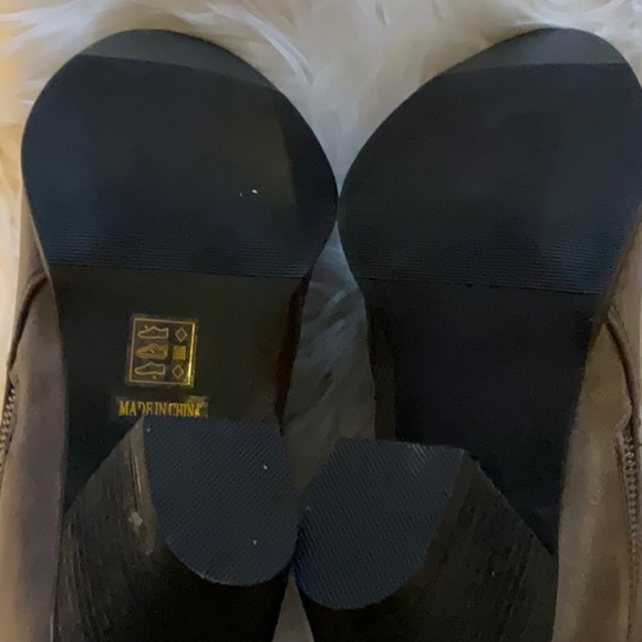 Luoika Women’s Grey Wide Width Chunky Heel Side Zipper Ankle Booties Size 9.5 - Picture 12 of 13